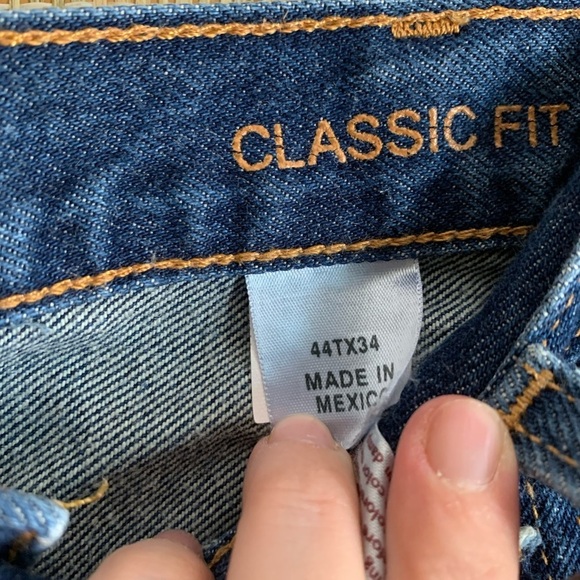 Eddie Bauer Jeans Denim Bottom Pants Men’s Size Big Tall Size 44TX34 - Picture 2 of 3